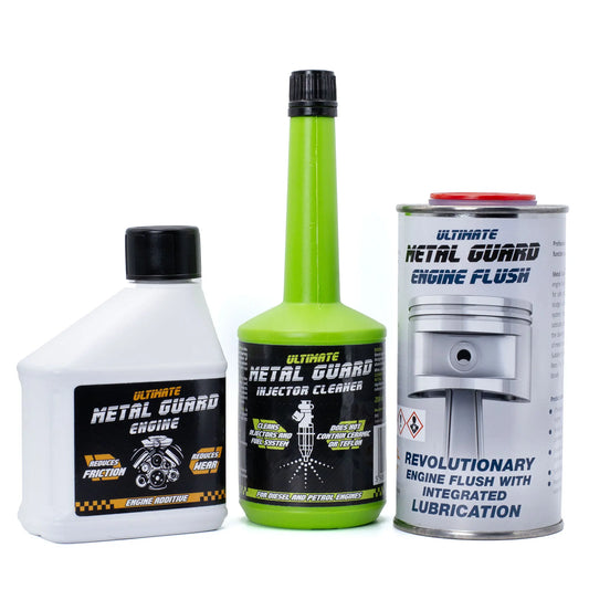 Complete Engine Care Bundle: Engine Oil Additive 300ml + Injector Cleaner 200ml + Engine Flush
